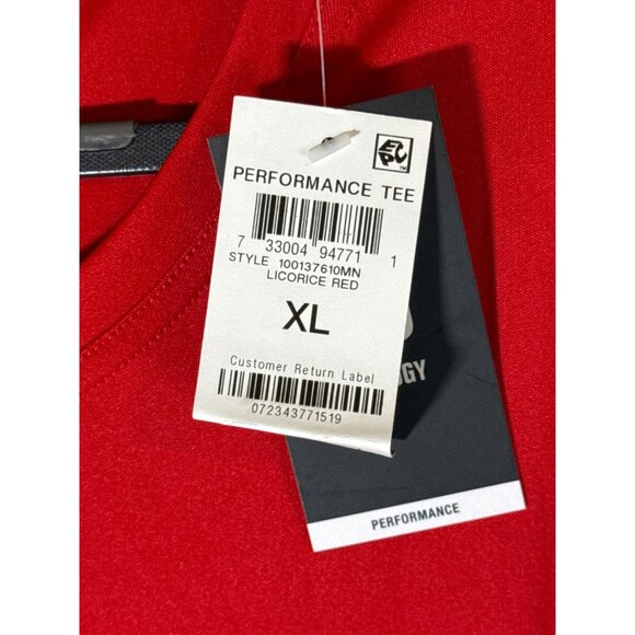 ID Ideology Men's Embossed Star Graphic T-Shirt, Licorice Red, Size XL, NWT - Picture 4 of 5